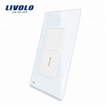 Livolo US-Standard 1-fach Steckdose Telefondose VL-C591T-11